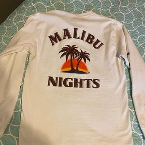 Laney Malibu nights 🌙 long sleeve white T-shirt. Size M